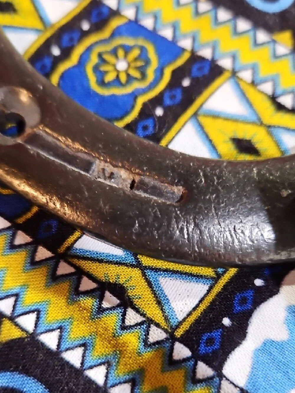 Authentic Rustic Hand Forged Iron Horseshoe Wall Hook with Horse Heads